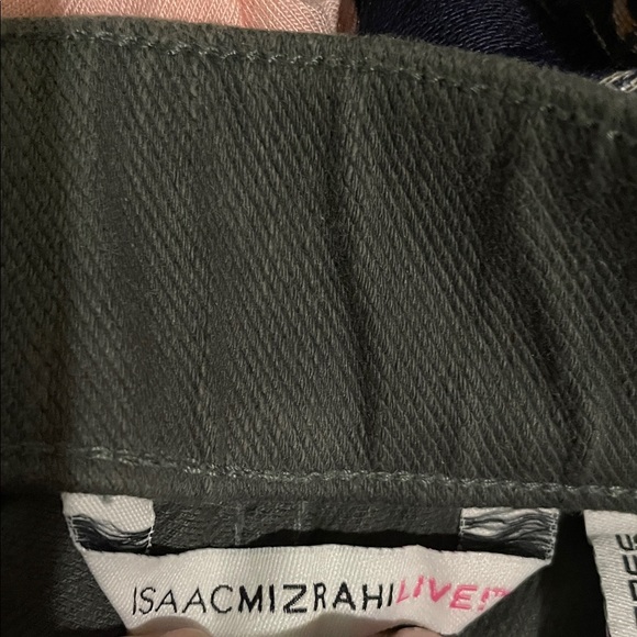 Isaac Mizrahi Dark Olive Gray Ankle Jeans - Picture 3 of 10